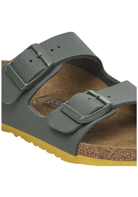 Kids' sandals with green cork plant BIRKENSTOCK | 1029449/MAVERDE