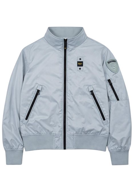 Giubbino bambino azzurro in nylon BLAUER | 01369AZZURRO