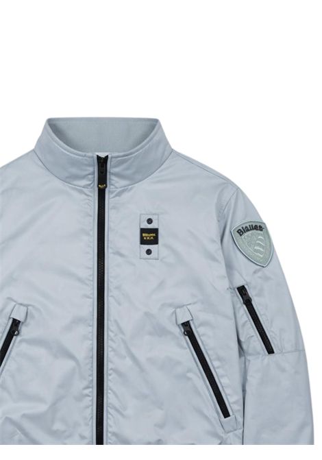 Giubbino bambino azzurro in nylon BLAUER | 01369AZZURRO