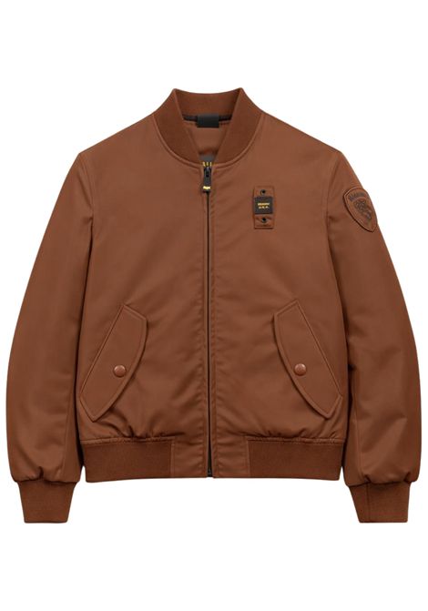 Girls' earth-colored nylon jacket BLAUER | 01375TERRA