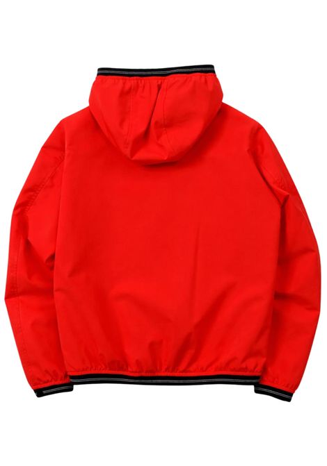 Red children's jacket with hood BLAUER | 01376ROSSO