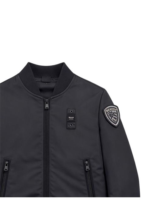 Black nylon jacket for girls BLAUER | 01378NERO