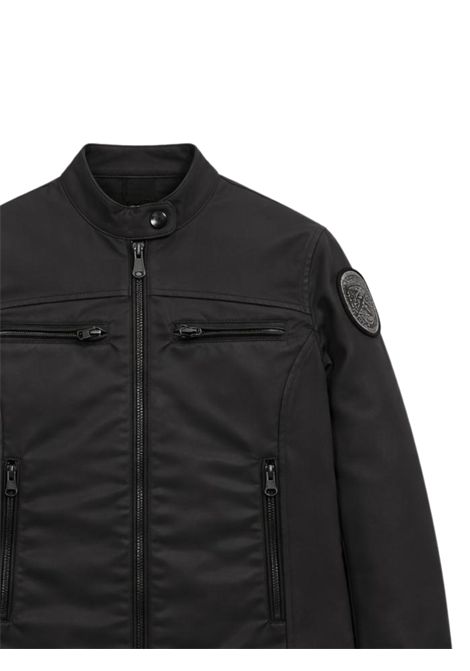 Giubbino bambina nero in nylon BLAUER | 01379NERO