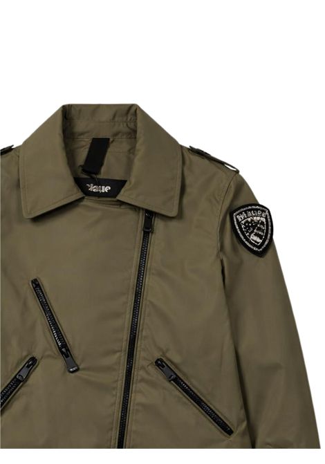 Green nylon jacket for girls BLAUER | 01389VERDE