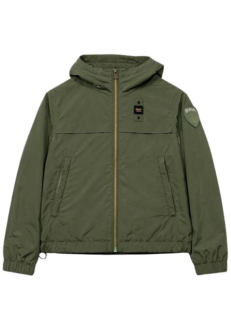 Green nylon jacket for girls BLAUER | 01390VERDE