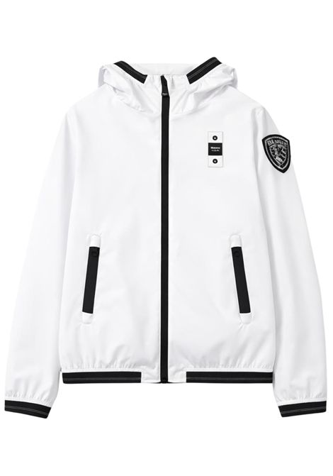 White nylon jacket for girls BLAUER | 01402BIANCO