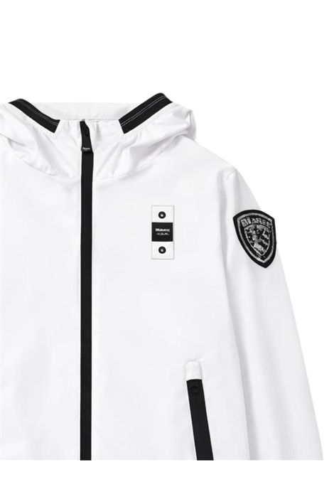 White nylon jacket for girls BLAUER | 01402BIANCO