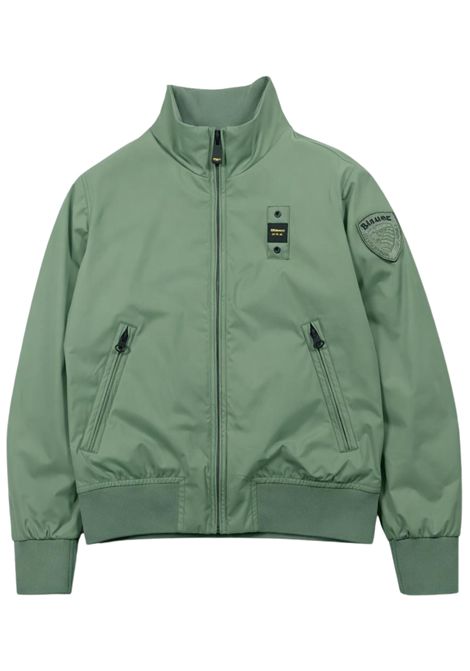 Giubbino bambino verde in nylon BLAUER | 01403VERDE