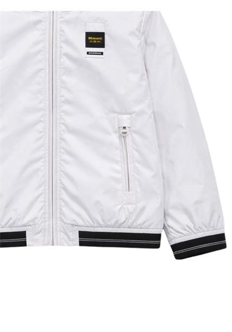 Giubbino neonato bianco con cappuccio BLAUER | 01420BIANCO