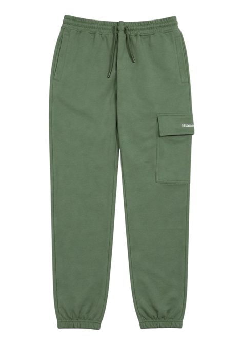Pantalone bambina verde in cotone BLAUER | 01520VERDE