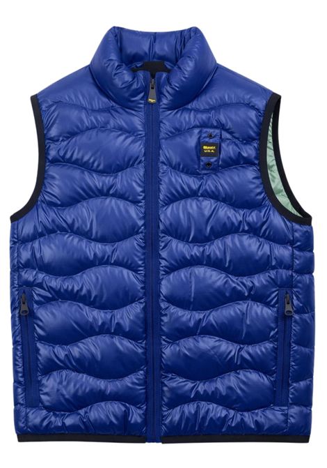 Smanicato bambino blu trapuntato BLAUER | 02365BLU