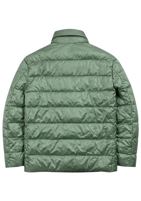 Green children's jacket with hood BLAUER | 02374VERDE