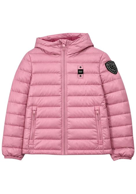 Pink girls' jacket with hood BLAUER | 02377ROSA