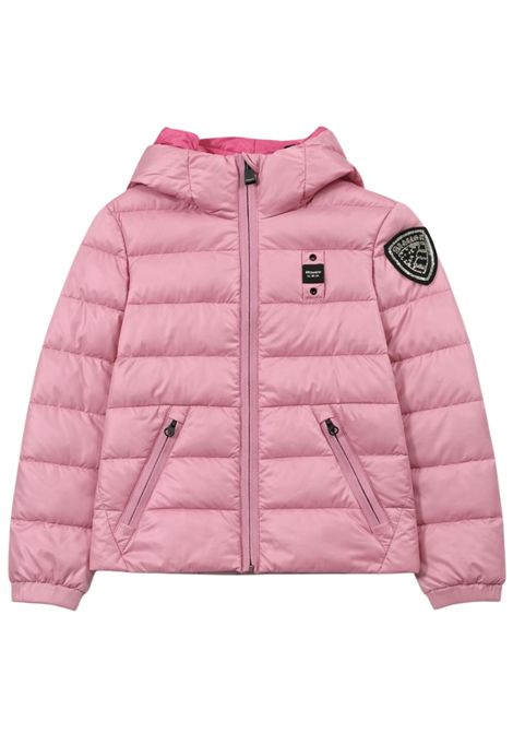 Pink girls' jacket with hood BLAUER | 02380ROSA