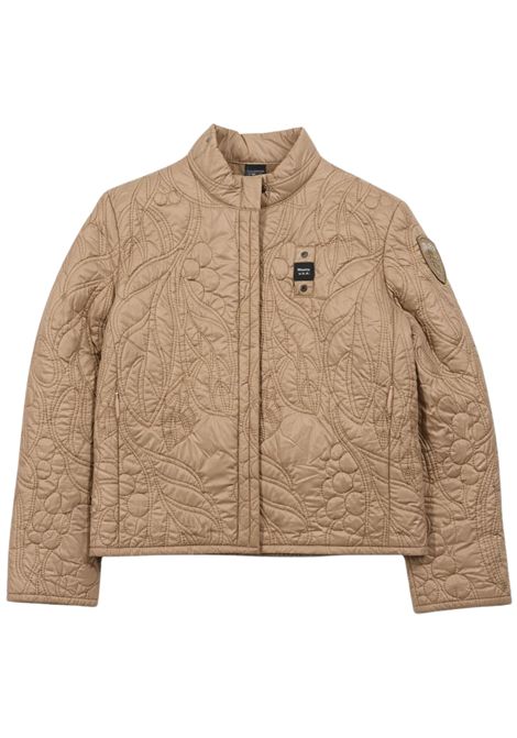 Beige girls' jacket BLAUER | 02384BEIGE