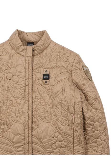 Beige girls' jacket BLAUER | 02384BEIGE