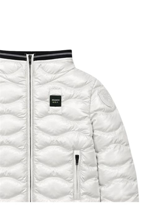 Giubbino neonato bianco con cappuccio BLAUER | 02422BIANCO