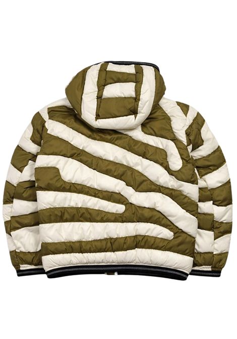 Green children's jacket with hood BLAUER | 02462VERDE