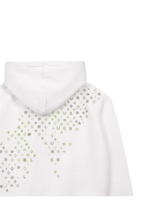 Felpa bambina bianca in cotone BLAUER | 02507BIANCO