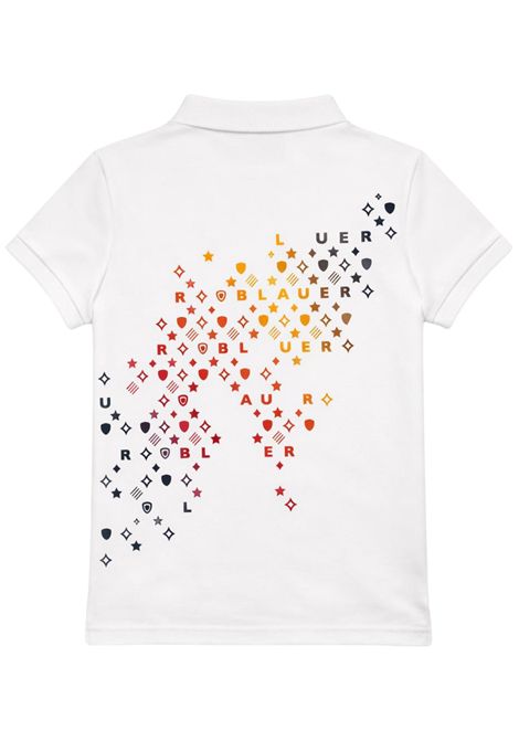 Polo bambino bianca in cotone BLAUER | 02514BIANCO