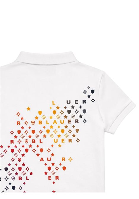 Polo bambino bianca in cotone BLAUER | 02514BIANCO