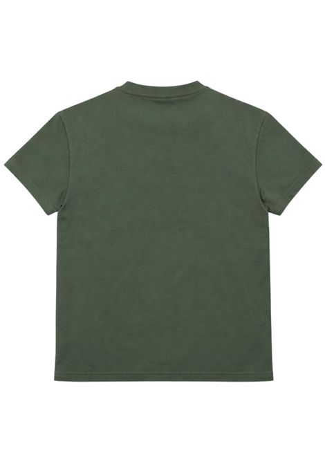 Green cotton T-shirt for children BLAUER | 02522VERDE