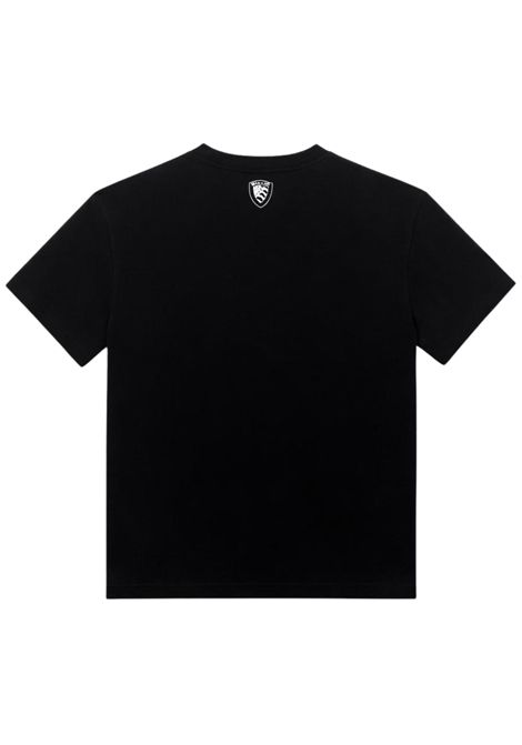 Black cotton T-shirt for children BLAUER | 02525NERO