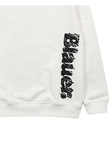White cotton children's sweatshirt BLAUER | 03517BIANCO