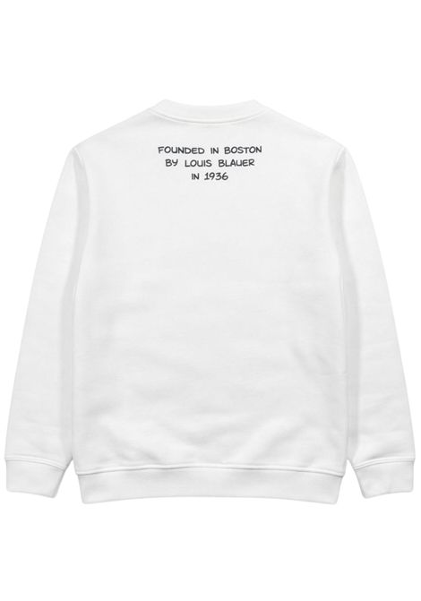 White cotton children's sweatshirt BLAUER | 03517BIANCO