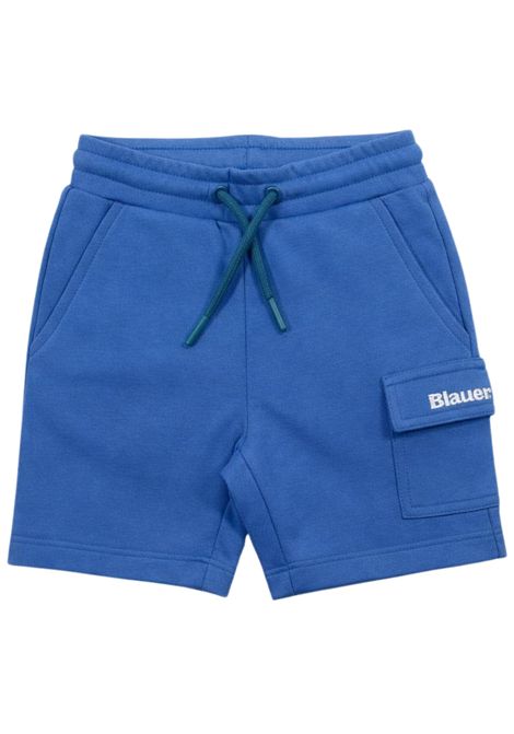 Baby's blue cotton Bermuda shorts BLAUER | 05495AZZURRO