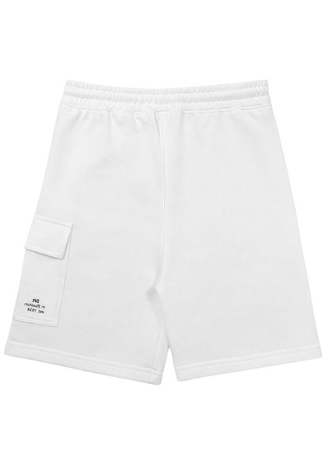 White cotton Bermuda shorts for children BLAUER | 05531BIANCO