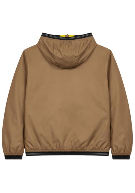 Green/beige reversible jacket for children BLAUER | 06372VERDE