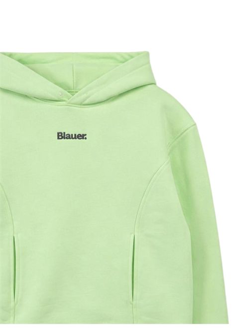 Felpa bambina verde in cotone BLAUER | 08505VERDE
