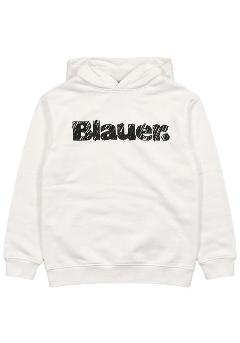 White cotton children's sweatshirt BLAUER | 08518BIANCO