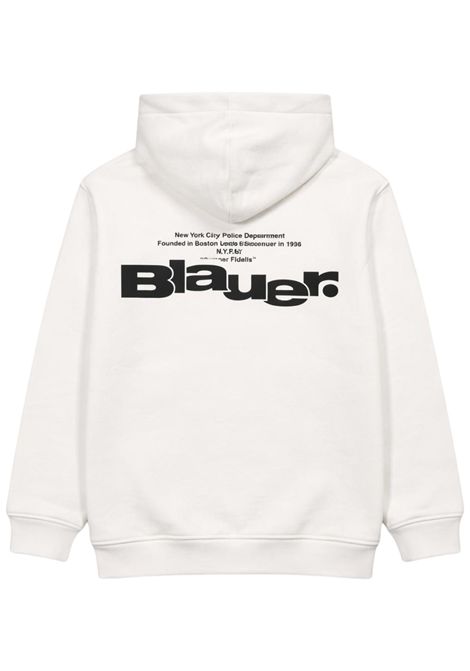 White cotton children's sweatshirt BLAUER | 08530BIANCO