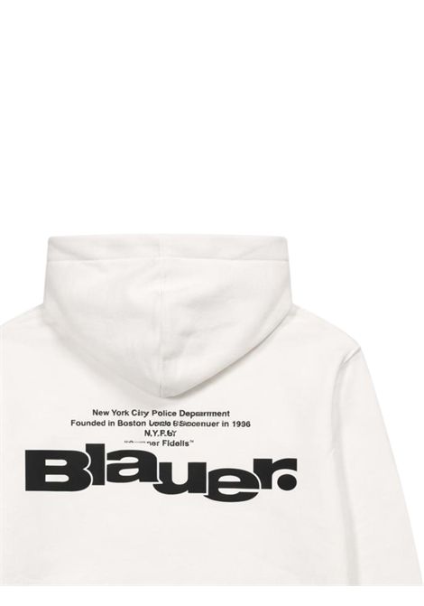 White cotton children's sweatshirt BLAUER | 08530BIANCO