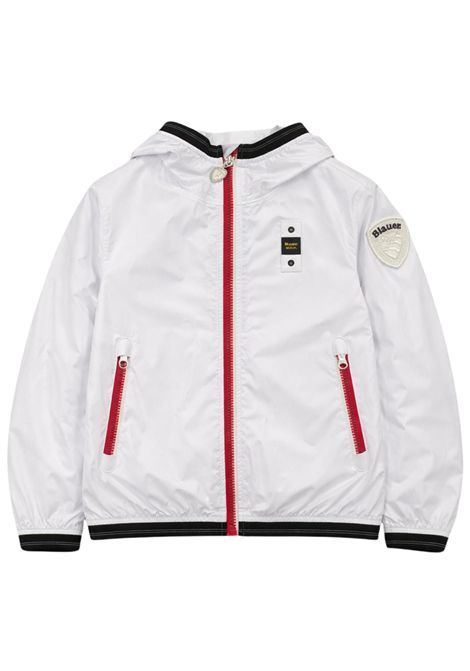 White children's jacket with hood BLAUER | 11401BIANCO