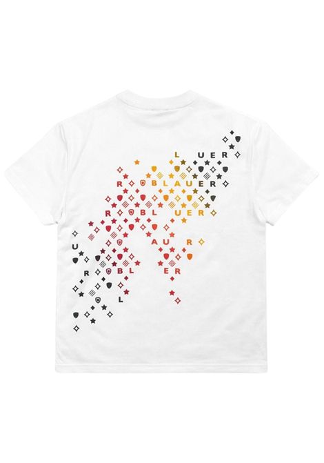 T-shirt unisex bianca in cotone BLAUER | DAYTONBIANCO