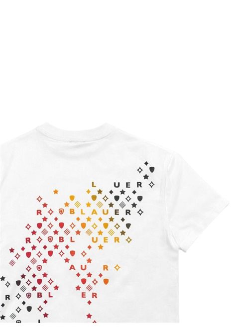 T-shirt unisex bianca in cotone BLAUER | DAYTONBIANCO