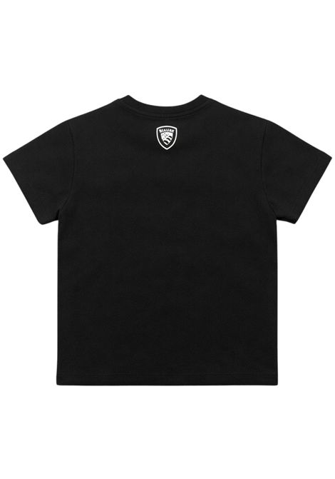 T-shirt unisex nera in cotone BLAUER | HARDYNERO