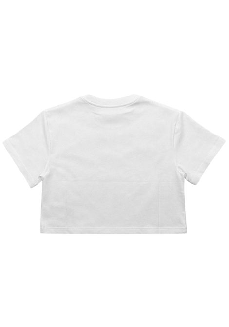 T-shirt bambina bianca in cotone BLAUER | HARRIETTBIANCO