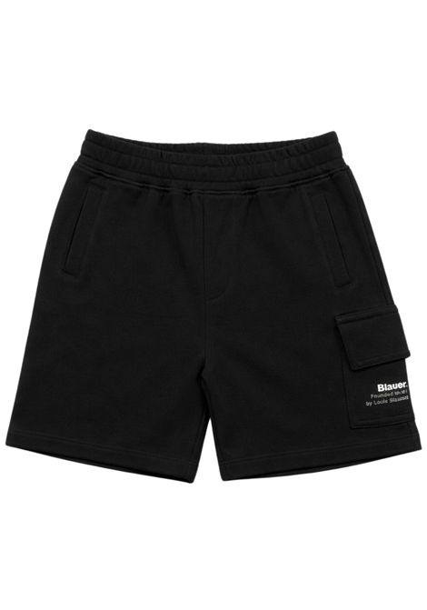 Bermuda unisex nero in cotone BLAUER | KNOWLTONNERO