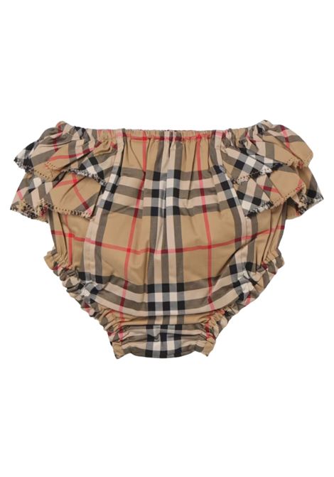 Coulotte neonata check in cotone Burberry | 8078055/MACHECK