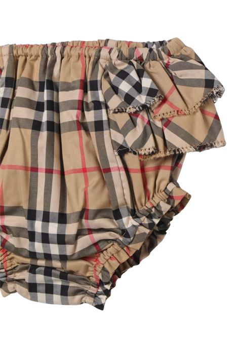 Coulotte neonata check in cotone Burberry | 8078055/MACHECK
