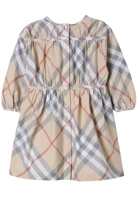 Abito bambina check in cotone Burberry | 8088681/MACHECK