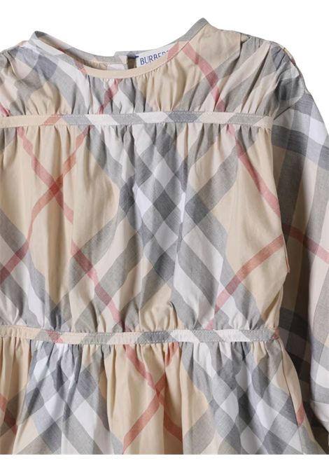 Abito bambina check in cotone Burberry | 8088681/MACHECK