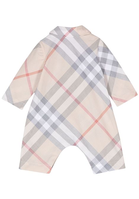 Tutina neonato check in cotone Burberry | 8092758/MACHECK