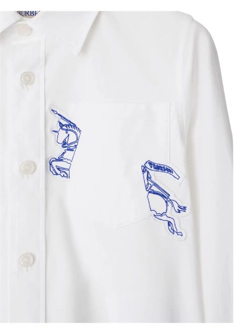 White cotton children's shirt Burberry | 8100040/MABIANCO