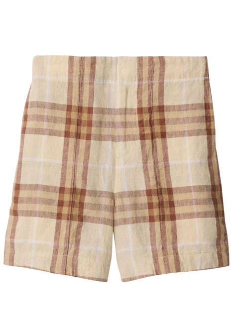 Bermuda bambino check in lino Burberry | 8100046/MACHECK