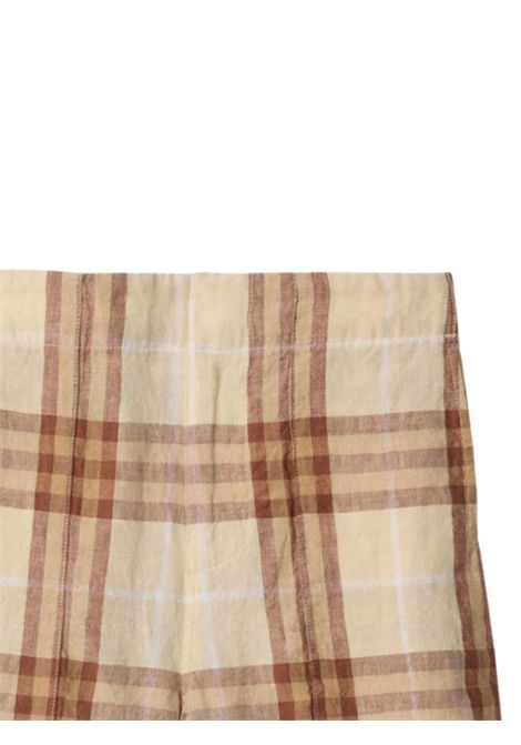 Bermuda bambino check in lino Burberry | 8100046/MACHECK